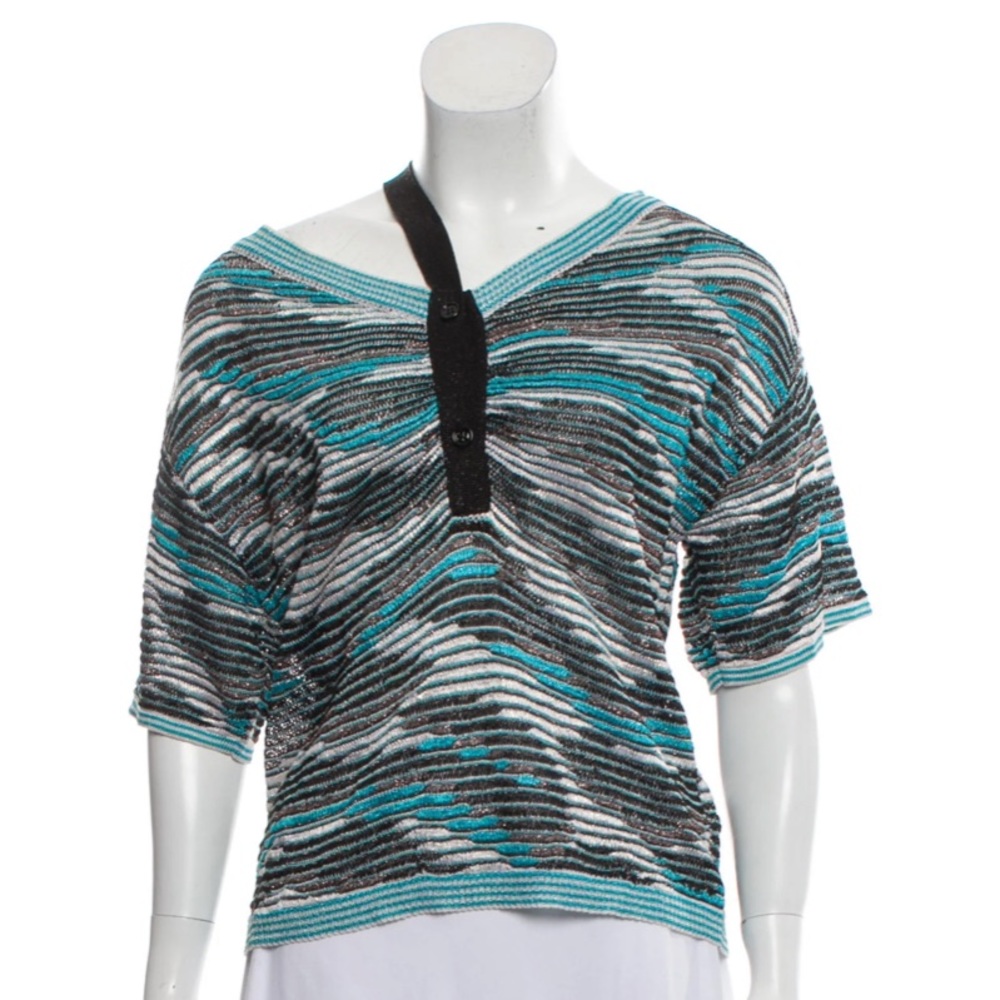 MISSONI Metallic Knit Top